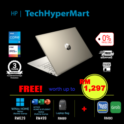 HP Pavilion 15-eg3052TU-1-W11-EPP 15.6" Laptop/ Notebook (i5-1335U, 8GB, 1TB, Intel Iris Xe W11H, Off H&S)