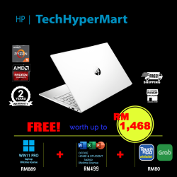 HP Pavilion 15-eh3018AU-W11P 15.6" Laptop/ Notebook (Ryzen 5 7530U, 16GB, 512GB, AMD Radeon, W11P, Off H&S)