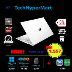 HP Pavilion 15-eh3018AU-32-1-W11P-EPP 15.6" Laptop/ Notebook (Ryzen 5 7530U, 32GB, 1TB, AMD Radeon, W11P, Off H&S)