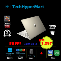 HP Pavilion 15-eh3019AU-32-W11 15.6" Laptop/ Notebook (Ryzen 5 7530U, 32GB, 512GB, AMD Radeon, W11H, Off H&S)