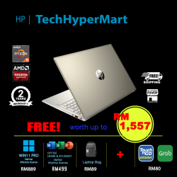 HP Pavilion 15-eh3019AU-24-W11P 15.6" Laptop/ Notebook (Ryzen 5 7530U, 24GB, 512GB, AMD Radeon, W11P, Off H&S)