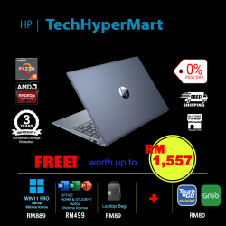 HP Pavilion 15-eh3020AU-1-W11P-EPP 15.6" Laptop/ Notebook (Ryzen 5 7530U, 16GB, 1TB, AMD Radeon, W11P, Off H&S)