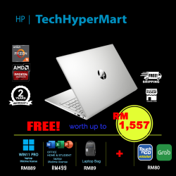 HP Pavilion 15-eh3021AU-24-W11P 15.6" Laptop/ Notebook (Ryzen 5 7530U, 24GB, 512GB, AMD Radeon, W11P, Off H&S)