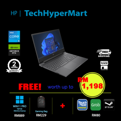 HP Victus 15-fa1121TX-32-W11P 15.6" Laptop/ Notebook (i5-12450H, 32GB, 512GB, NV RTX2050, W11P, 144Hz)