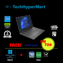 HP Victus 15-fa1121TX 15.6" Laptop/ Notebook (i5-12450H, 8GB, 512GB, NV RTX2050, W11H, 144Hz)