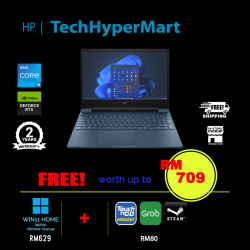 HP Victus 15-fa1231TX-24-W11 15.6" Laptop/ Notebook (i5-12450H, 24GB, 512GB, NV RTX4050, W11H, 144Hz)