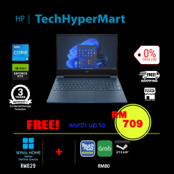 HP Victus 15-fa1231TX-24-1-W11-EPP 15.6" Laptop/ Notebook (i5-12450H, 24GB, 1TB, NV RTX4050, W11H, 144Hz)
