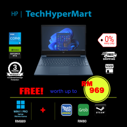HP Victus 15-fa1231TX-1-W11P-EPP 15.6" Laptop/ Notebook (i5-12450H, 8GB, 1TB, NV RTX4050, W11P, 144Hz)