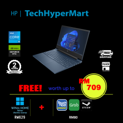 HP Victus 15-fa1330TX 15.6" Laptop/ Notebook (i5-12450H, 8GB, 512GB, NV RTX2050, W11H, 144Hz)