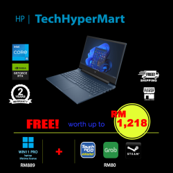 HP Victus 15-fa1330TX-12-W11P 15.6" Laptop/ Notebook (i5-12450H, 12GB, 512GB, NV RTX2050, W11P, 144Hz)