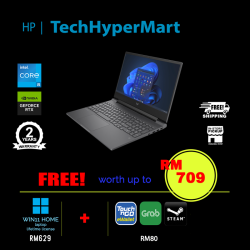 HP Victus 15-fa1334TX 15.6" Laptop/ Notebook (i5-12450H, 8GB, 512GB, NV RTX2050, W11H, 144Hz)