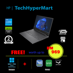 HP Victus 15-fa1334TX-12-W11P 15.6" Laptop/ Notebook (i5-12450H, 12GB, 512GB, NV RTX2050, W11P, 144Hz)
