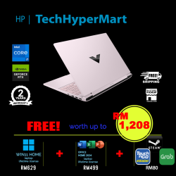 HP Victus 15-fa2320TX 15.6" Laptop/ Notebook (i7-13620H, 16GB, 512GB, NV RTX5060, W11H, Off Home 2024 + Off 365 Basic, 144Hz)