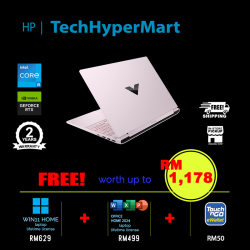 HP Victus 15-fa2607TX-24-W11 15.6" Laptop/ Notebook (i5-13420H, 24GB, 512GB, NV RTX3050, W11H, Off Home 2024 + Off 365 Basic, 144Hz)