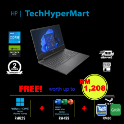 HP Victus 15-fa2724TX 15.6" Laptop/ Notebook (i5-13420H, 16GB, 512GB, NV RTX2050, W11H, Off Home 2024 + Off 365 Basic, 144Hz)
