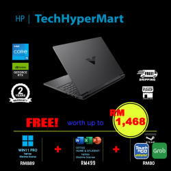 HP Victus 15-fa2725TX-20-W11P 15.6" Laptop/ Notebook (i5-13420H, 20GB, 512GB, NV RTX3050, W11P, Off Home 2024 + Off 365 Basic, 144Hz)