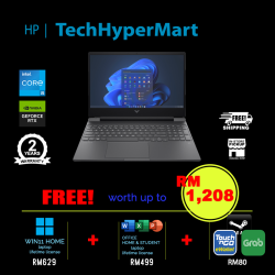HP Victus 15-fa2726TX-20-W11 15.6" Laptop/ Notebook (i5-13420H, 20GB, 512GB, NV RTX4050, W11H, Off H&S + Off 365 Basic, 144Hz)