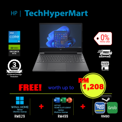 HP Victus 15-fa2726TX-24-1-W11-EPP 15.6" Laptop/ Notebook (i5-13420H, 24GB, 1TB, NV RTX4050, W11H, Off H&S + Off 365 Basic, 144Hz)