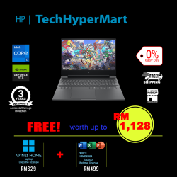 HP Victus 15-fa2743TX-1-W11-EPP 15.6" Laptop/ Notebook (i7-14650HX, 16GB, 1TB, NV RTX4050, W11H, Off Home 2024 + Off 365 Basic, 144Hz)