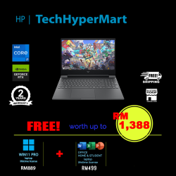 HP Victus 15-fa2743TX-24-W11P 15.6" Laptop/ Notebook (i7-14650HX, 24GB, 512GB, NV RTX4050, W11P, Off Home 2024 + Off 365 Basic, 144Hz)