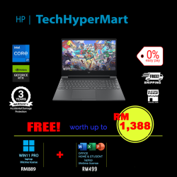HP Victus 15-fa2743TX-1-W11P-EPP 15.6" Laptop/ Notebook (i7-14650HX, 16GB, 1TB, NV RTX4050, W11P, Off Home 2024 + Off 365 Basic, 144Hz)