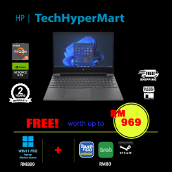 HP Victus 15-fb1048AX-16-W11P 15.6" Laptop/ Notebook (Ryzen 5 7535HS, 16GB, 512GB, NV RTX2050, W11P, 144Hz)