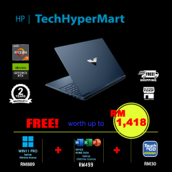 HP Victus 15-fb3257AX-24-W11P 15.6" Laptop/ Notebook (Ryzen 7 7445HS, 24GB, 512GB, NV RTX3050, W11P, Off Home 2024 + Off 365 Basic, 144Hz)