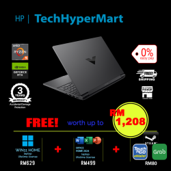HP Victus 15-fb3719AX-1-W11-EPP 15.6" Laptop/ Notebook (Ryzen 5 8645HS, 16GB, 1TB, NV RTX2050, W11H, Off Home 2024, 144Hz)