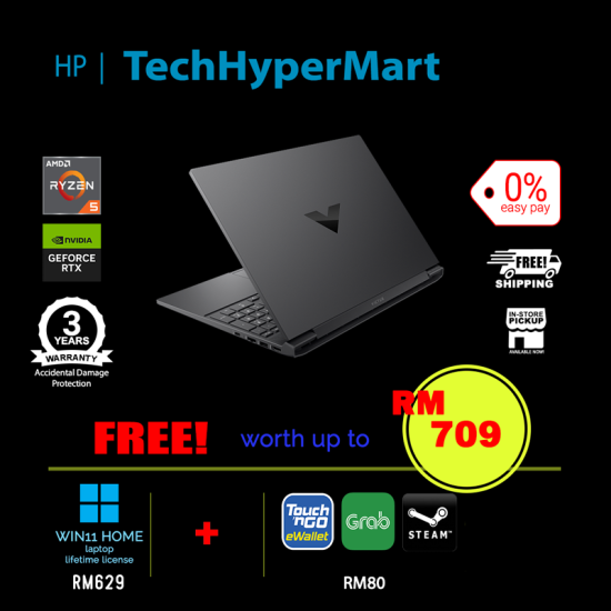 HP Victus 15-fb3721AX-24-1-W11-EPP 15.6" Laptop/ Notebook (Ryzen 5 8645HS, 24GB, 1TB, NV RTX4050, W11H, 144Hz) HP Victus 15-fb3721AX-24-1-W11-EPP 15.6" Laptop/ Notebook (Ryzen 5 8645HS, 24GB, 1TB, NV RTX4050, W11H, 144Hz)