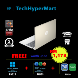 HP 15-fc0082AU 15.6" Laptop/ Notebook (Ryzen 5 7530U, 16GB, 512GB, AMD Radeon, W11H, Off H&S)