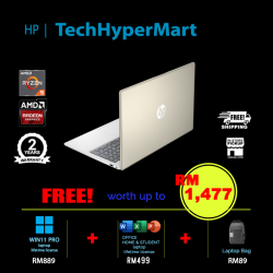 HP 15-fc0208AU-24-W11P 15.6" Laptop/ Notebook (Ryzen 5 7430U, 24GB, 512GB, AMD Radeon, W11P, Off H&S)
