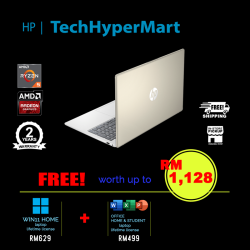 HP 15-fc0208AU 15.6" Laptop/ Notebook (Ryzen 5 7430U, 16GB, 512GB, AMD Radeon, W11H, Off H&S)