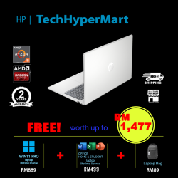 HP 15-fc0209AU-24-W11P 15.6" Laptop/ Notebook (Ryzen 5 7430U, 24GB, 512GB, AMD Radeon, W11P, Off H&S)