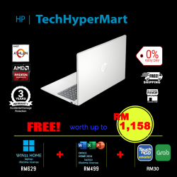 HP 15-fc0421AU-1-W11-EPP 15.6" Laptop/ Notebook (Athlon Silver 7120U, 8GB, 1TB, AMD Radeon, W11H, Off Home 2024 + Off 365 Basic)