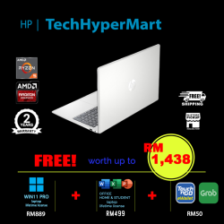 HP 15-fc0424AU-24-W11P 15.6" Laptop/ Notebook (Ryzen 5 7430U, 24GB, 512GB, AMD Radeon, W11P, Off Home 2024 + Off 365 Basic)
