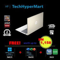 HP 15-fc0585AU 15.6" Laptop/ Notebook (Ryzen 3 7320U, 8GB, 512GB, AMD Radeon, W11H, Off Home 2024 + Off 365 Basic)