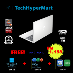 HP 15-fc0587AU 15.6" Laptop/ Notebook (Ryzen 3 7320U, 8GB, 512GB, AMD Radeon, W11H, Off Home 2024 + Off 365 Basic)