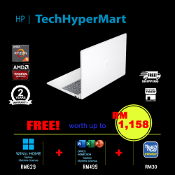 HP 15-fc0796AU 15.6" Laptop/ Notebook (Ryzen 5 7530U, 16GB, 512GB, AMD Radeon, W11H, Off Home 2024 + Off 365 Basic)
