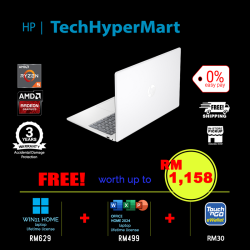 HP 15-fc0796AU-1-W11-EPP 15.6" Laptop/ Notebook (Ryzen 5 7530U, 16GB, 1TB, AMD Radeon, W11H, Off Home 2024 + Off 365 Basic)