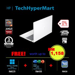 HP 15-fc1104AU-1-W11-EPP 15.6" Laptop/ Notebook (Ryzen 5 7535HS, 8GB, 1TB, AMD Radeon, W11H, Off Home 2024 + Off 365 Basic)