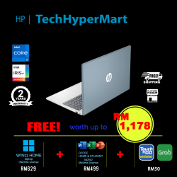 HP 15-fd0055TU 15.6" Laptop/ Notebook (i7-1355U, 8GB, 512GB, Intel Iris Xe, W11H, Off H&S)