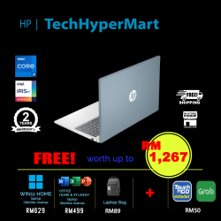 HP 15-fd0055TU-16-W11 15.6" Laptop/ Notebook (i7-1355U, 16GB, 512GB, Intel Iris Xe, W11H, Off H&S)