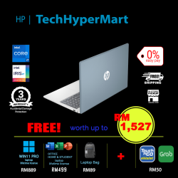 HP 15-fd0055TU-32-1-W11P-EPP 15.6" Laptop/ Notebook (i7-1355U, 32GB, 1TB, Intel Iris Xe, W11P, Off H&S)