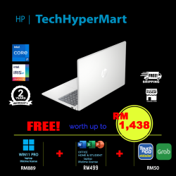HP 15-fd0056TU-W11P 15.6" Laptop/ Notebook (i7-1355U, 8GB, 512GB, Intel Iris Xe, W11P, Off H&S)