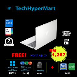 HP 15-fd0056TU-16-W11 15.6" Laptop/ Notebook (i7-1355U, 16GB, 512GB, Intel Iris Xe, W11H, Off H&S)