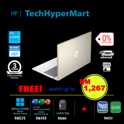 HP 15-fd0178TU-16-1-W11-EPP 15.6" Laptop/ Notebook (i3-N305, 16GB, 1TB, Intel, W11H, Off H&S)