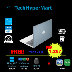 HP 15-fd0179TU-16-W11 15.6" Laptop/ Notebook (i3-N305, 16GB, 512GB, Intel, W11H, Off H&S)