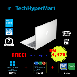 HP 15-fd0181TU 15.6" Laptop/ Notebook (i3-N305, 8GB, 512GB, Intel, W11H, Off H&S)