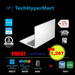 HP 15-fd0181TU-1-W11-EPP 15.6" Laptop/ Notebook (i3-N305, 8GB, 1TB, Intel, W11H, Off H&S)