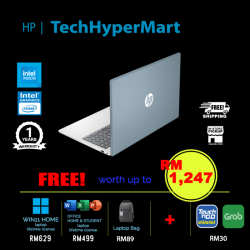 HP 15-fd0183TU-32-W11 15.6" Laptop/ Notebook (N100, 32GB, 512GB, Intel, W11H, Off H&S)